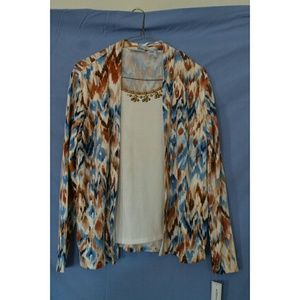 New w/tags Alfred Dunner Shirt + cardigan combo